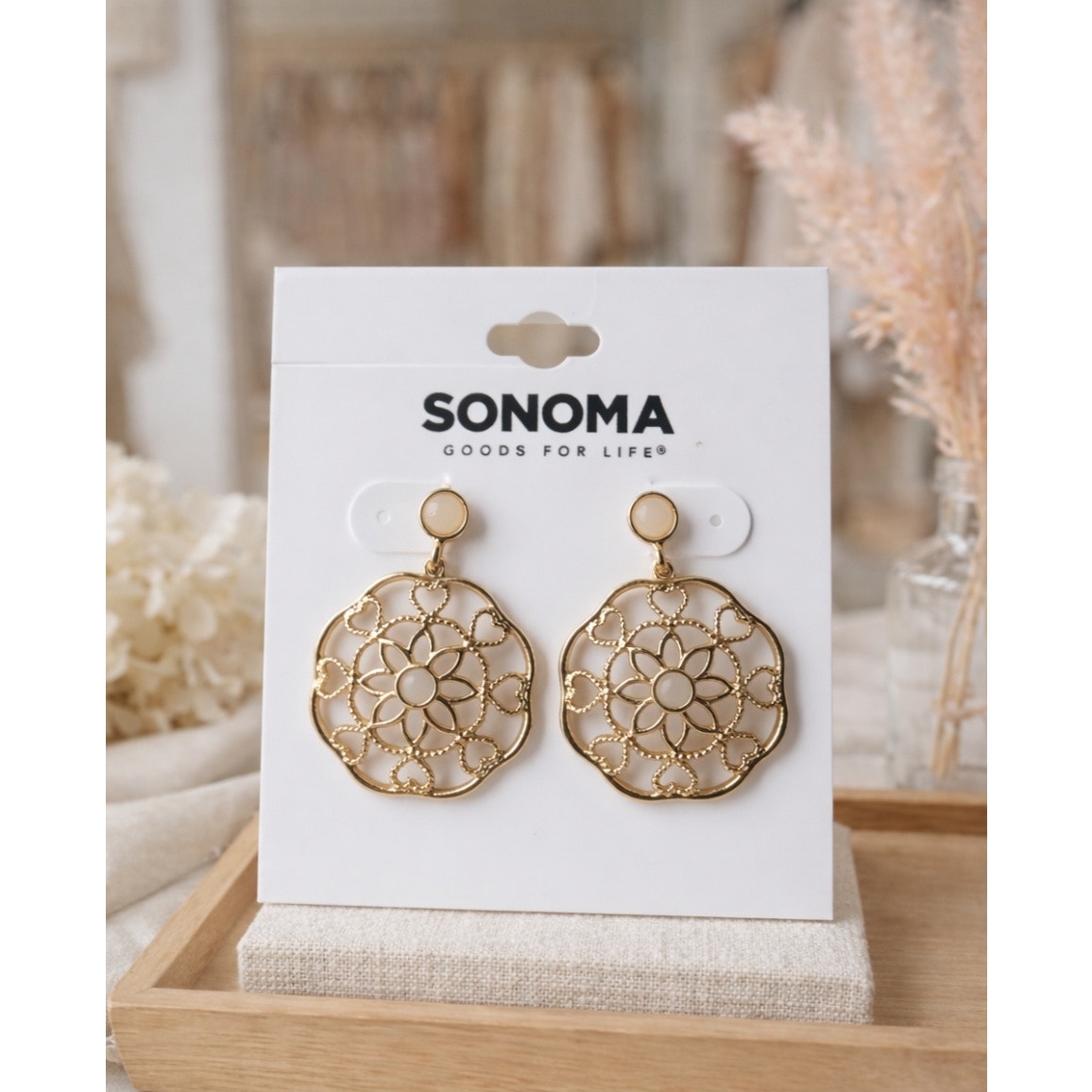 Sonoma Gold Circle Earrings New